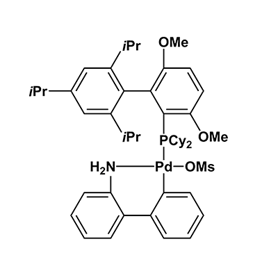 甲磺酸(2-二环己基膦基-3,6-二甲氧基-2′,4′,6′-三异丙基-1,1′-联苯)(2-氨基-1,1′-联苯-2-基)钯(II)(Brettphos Pd G3)